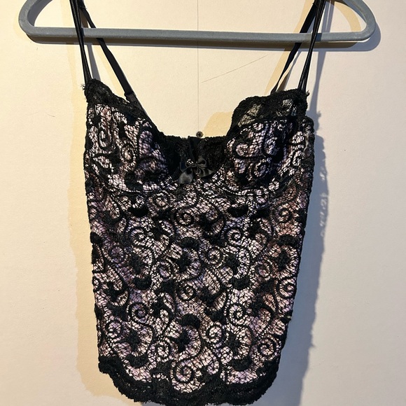 🎱Vintage black lace corset - Picture 1 of 5
